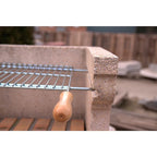Extensible barbecue grill 60/70x40cm galvanized