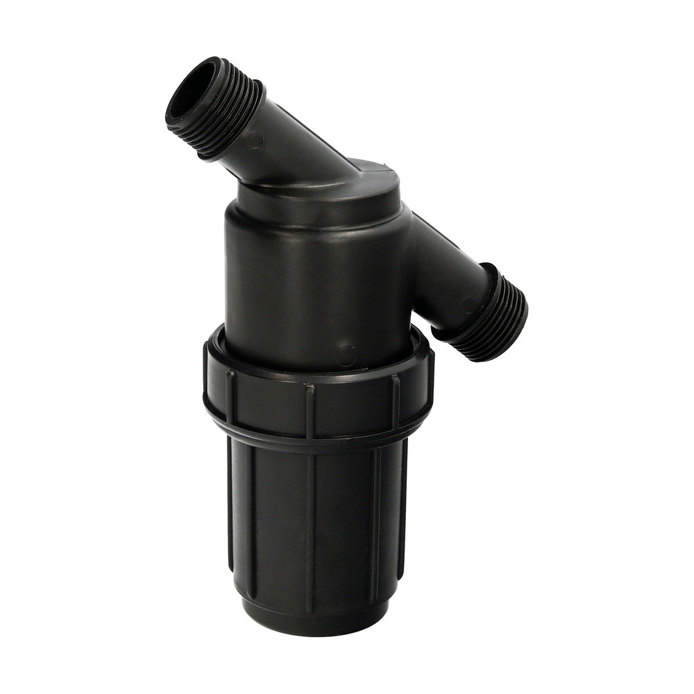 Filtro con malla interior 1" para sistema de goteo (malla 100 mesh) riego por goteo, microaspersión, riego por nebulización