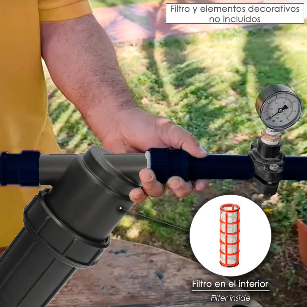 Recambio filtro malla 1" para sistema de goteo (100 mesh) riego por goteo, microaspersión, riego por nebulización