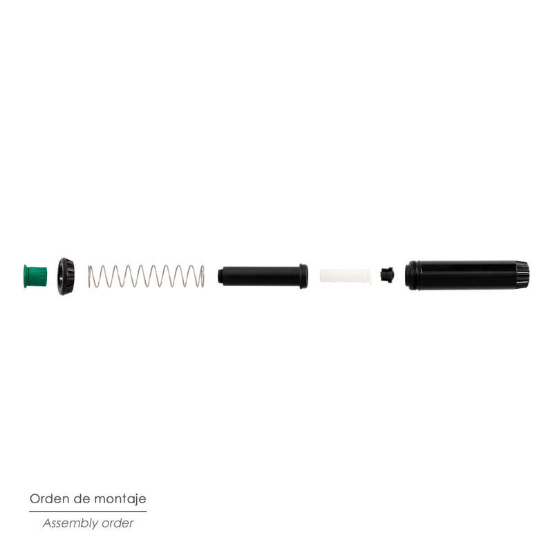 Difusor emergente 3" para goteostoma h 1/2" regulación 0-360º. riego por goteo, microaspersión, riego por nebulizacion