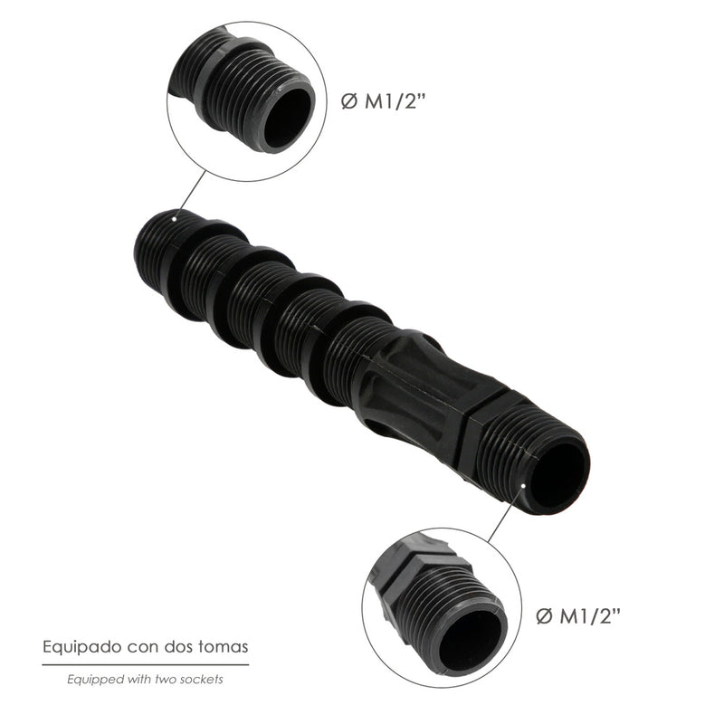 Bobina recortable para difusores goteo ø 1/2" - ø 1/2" riego por goteo, microaspersión, riego por nebulizacion