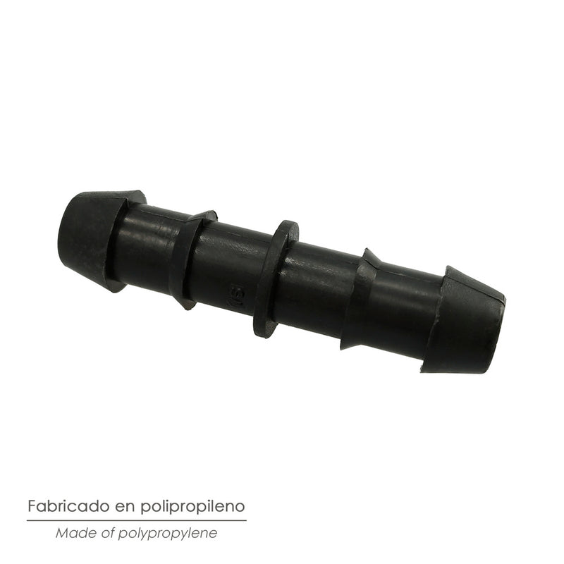 Enlace simple para tuberias goteo ø 16 mm. (bolsa 100 piezas) riego por goteo, microaspersión, riego por nebulizacion