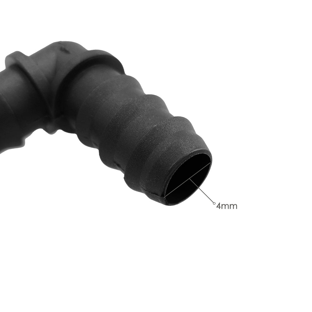 Codo simple para tuberías goteo ø 16 mm (bolsa 100 piezas) riego por goteo, microaspersión, riego por nebulización