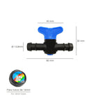 Extra shut-off valve for Ø 16 mm drip pipes (50 pieces/bag) drip irrigation, micro-sprinkling, mist irrigation