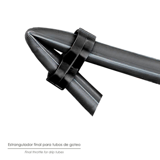 Estrangulador final para tuberias goteo ø 16 mm. (bolsa 100 piezas) riego por goteo, microaspersión, riego por nebulizacion
