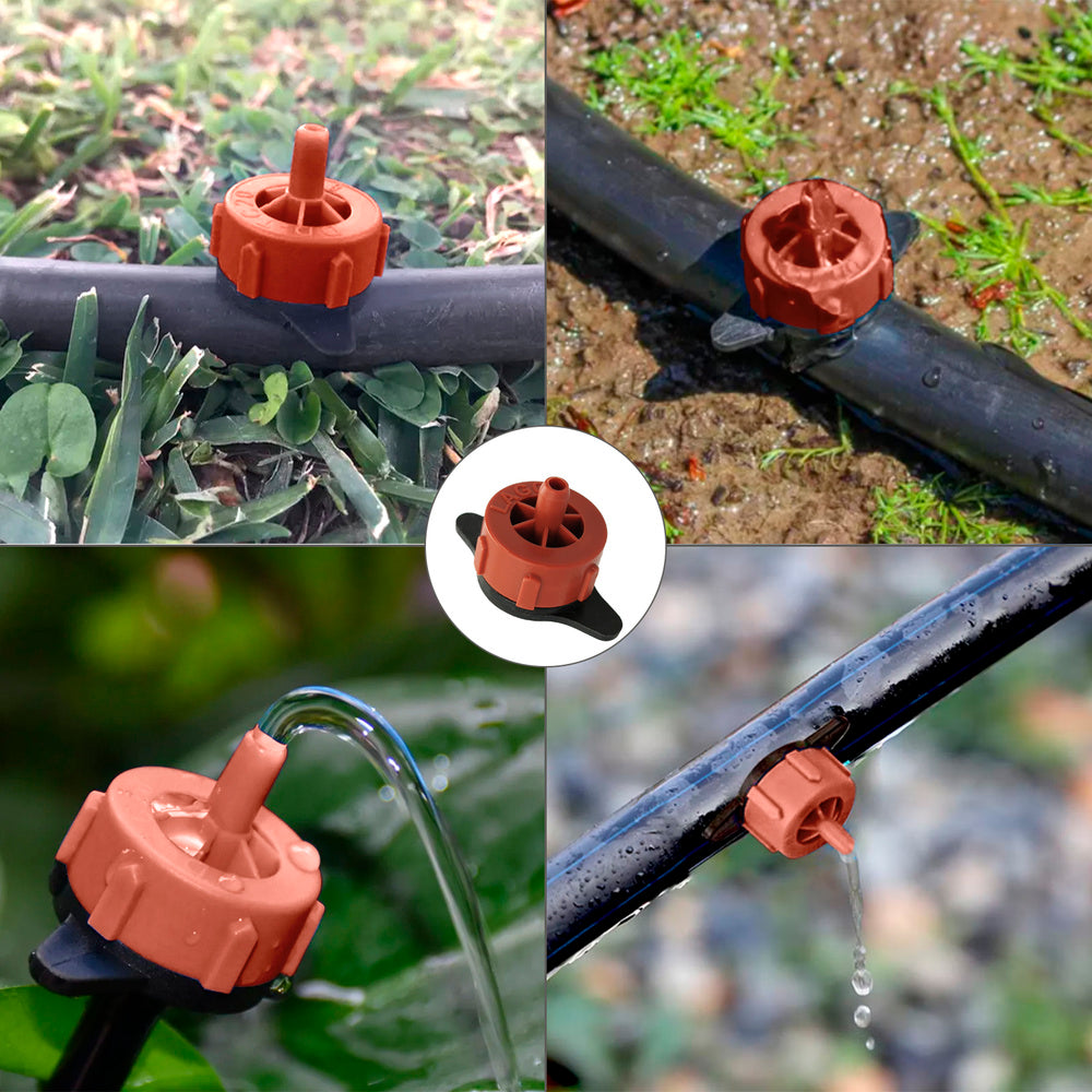 Gotejador autocompensador de 4 litros/hora destacável para rega gota-a-gota (embalagem de 200 unidades) para rega gota-a-gota e microaspersão.