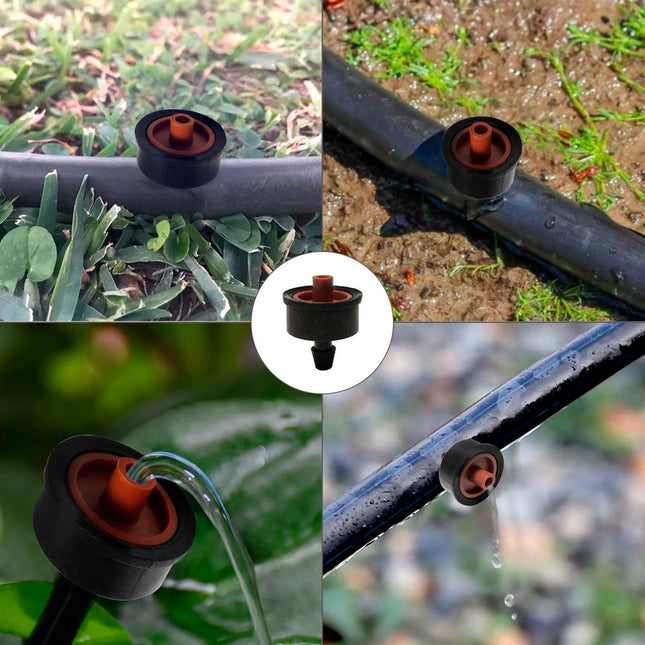 Gotero autocompensante clipado 4 litros / hora para riego por goteo (bolsa 200 piezas) riego por goteo, microaspersión,