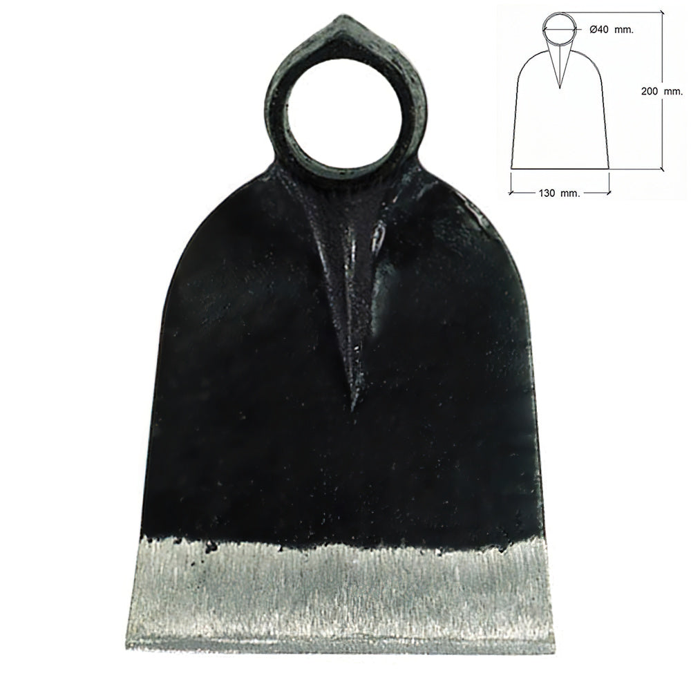 Forged hoe head (no handle) 36/ 750 grams