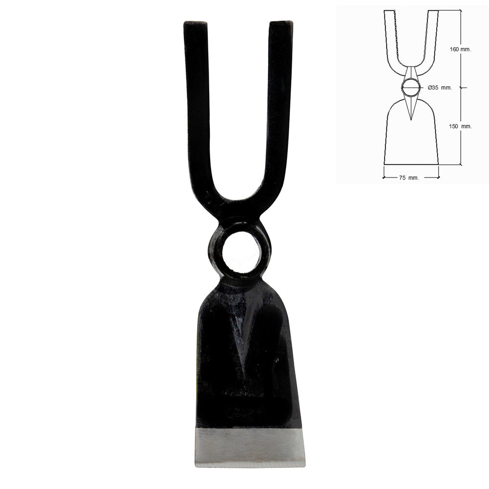 Forged hoe without handle 201/ 500 grams