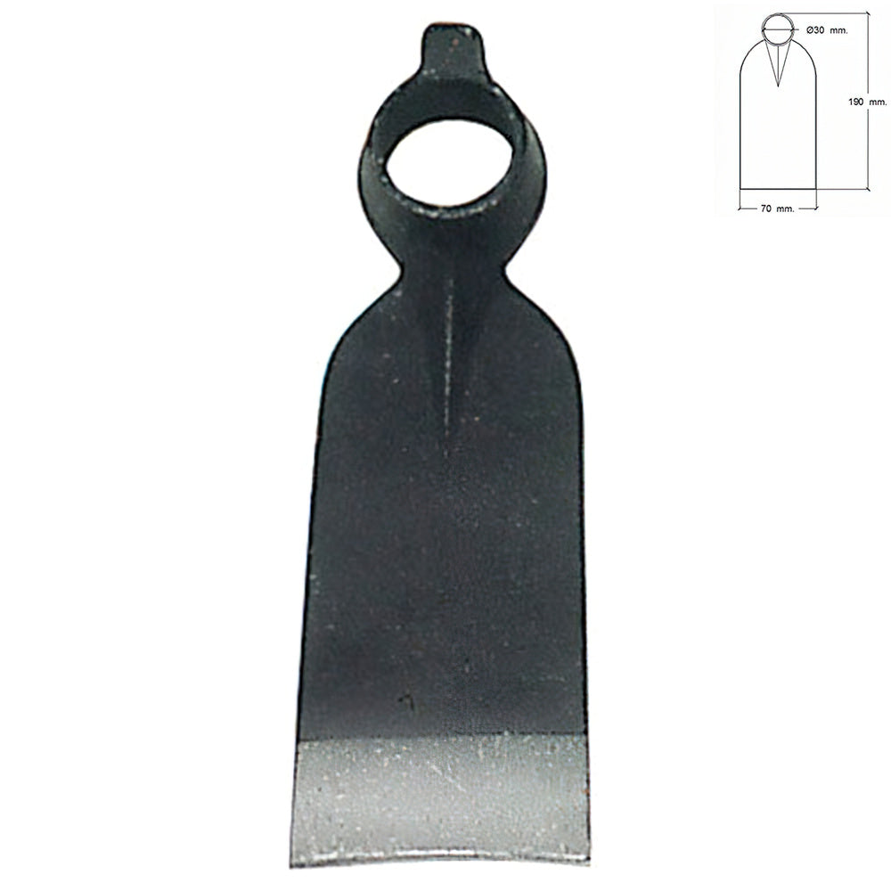 Forged hoe head 210/ 460 grams