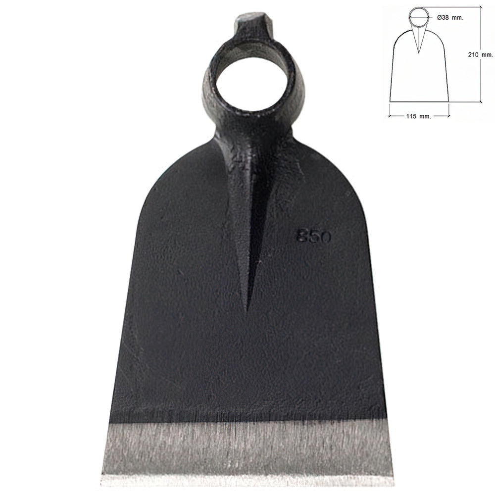 Forged hoe without handle 219/ 650 grams