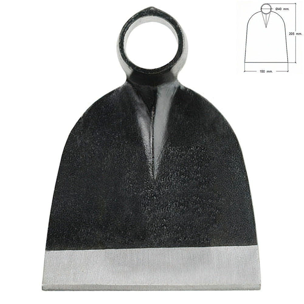 Forged hoe without handle 96/ 750 grams