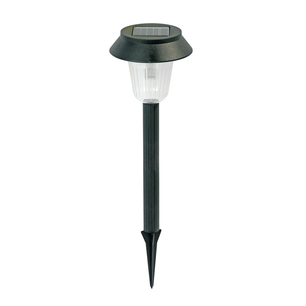 Black solar garden lamp