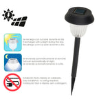 Lampara solar jardín plástico ø 10,5 x 38 cm. Protección ip44