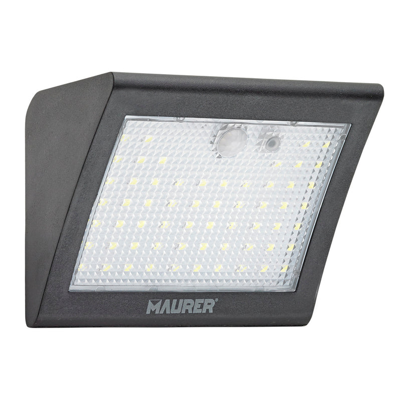 Aplique solar LED 250 lumenes con sensor de movimiento y crepuscular IP65
