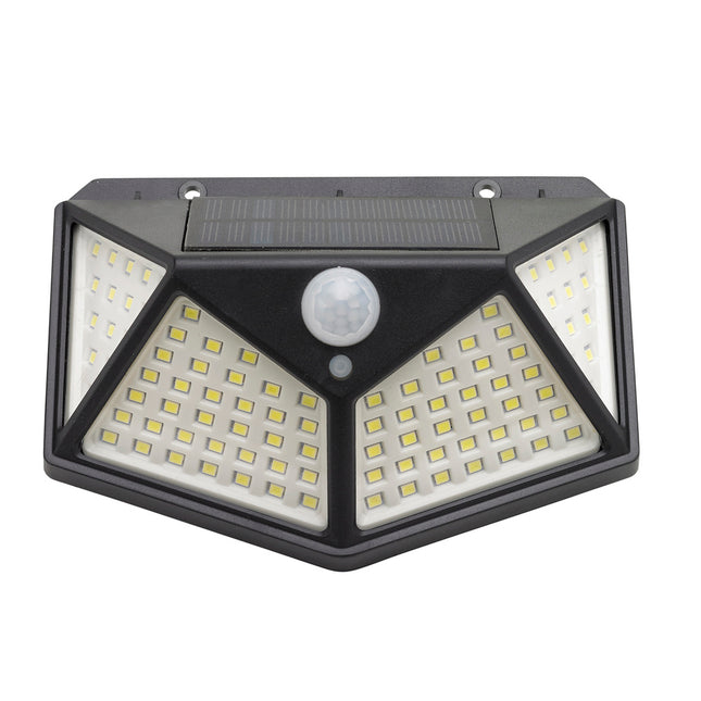 Aplique solar LED con sensor de luz y de movimiento 270 lumenes ip4x foco LED a batería, foco solar