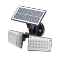 Aplique solar led doble con sensor de movimiento / crepuscular 450 lumenes. Protección ip65