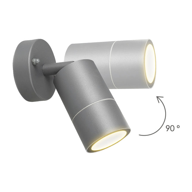 Lámpara aplique exterior GU10 IP44 color antracita aplique techo, luz jardín, lámpara jardín, luz exterior, aplique jardín