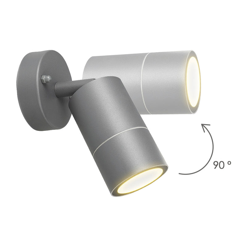 Lámpara aplique exterior GU10 IP44 color antracita aplique techo, luz jardín, lámpara jardín, luz exterior, aplique jardín