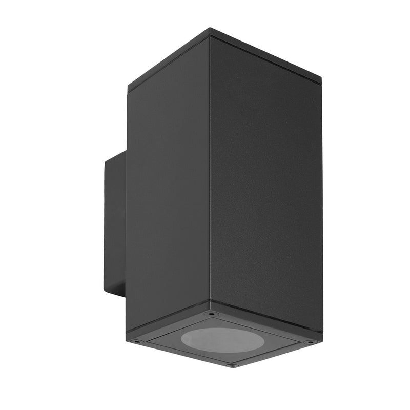 Lámpara aplique doble GU10 IP65 negro