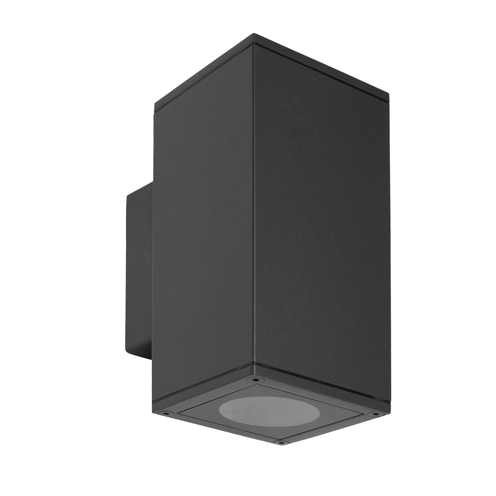 Lámpara aplique doble GU10 IP65 negro