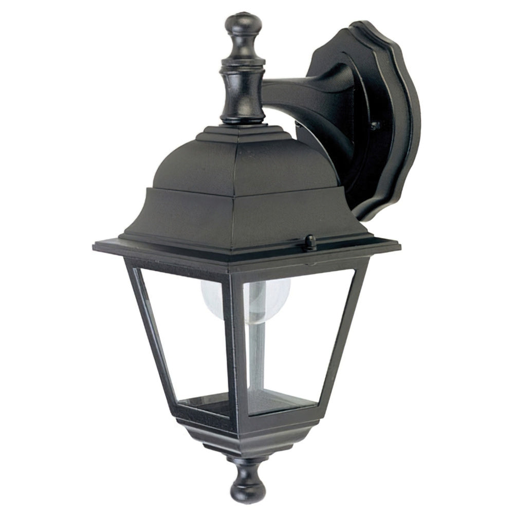 Farol jardín soporte alto negro