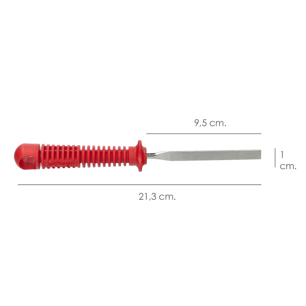 Half-round diamond samurai file