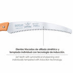 Curved Samurai Saw, wooden handle, 330 mm