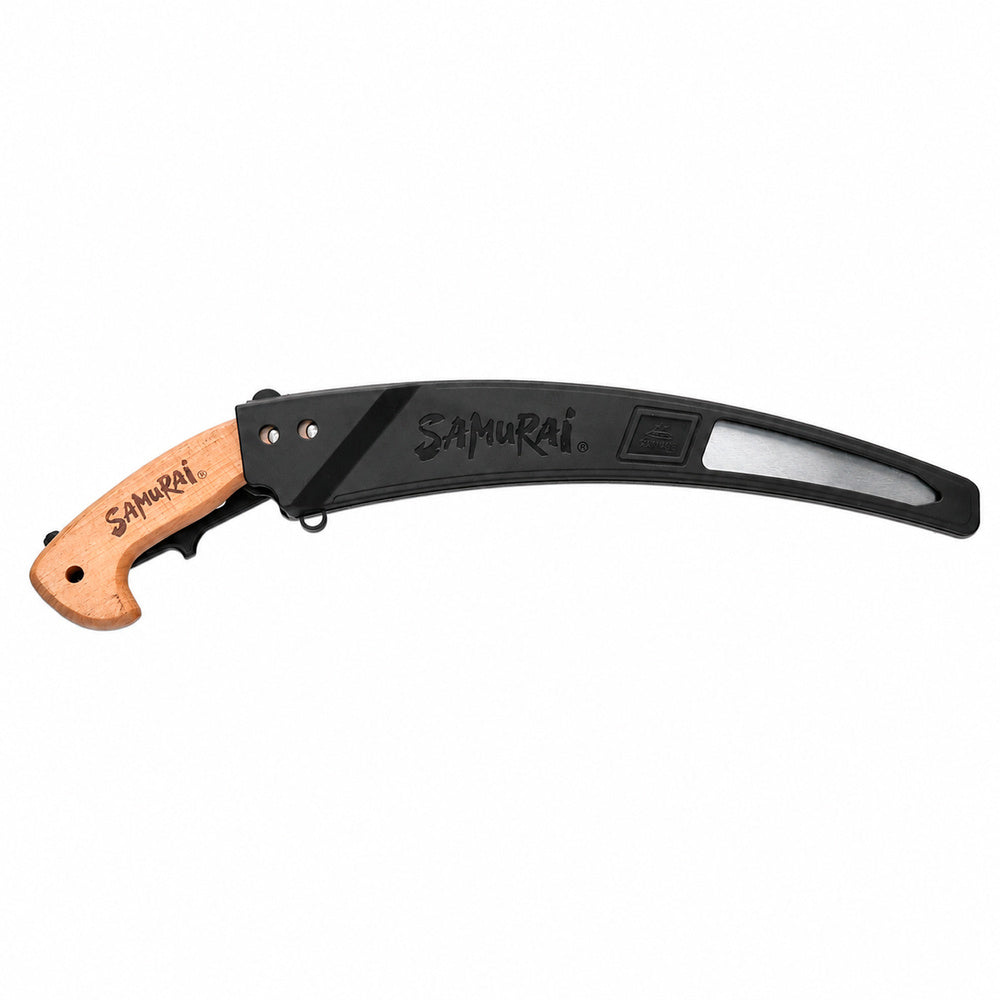 Curved Samurai Saw, wooden handle, 330 mm