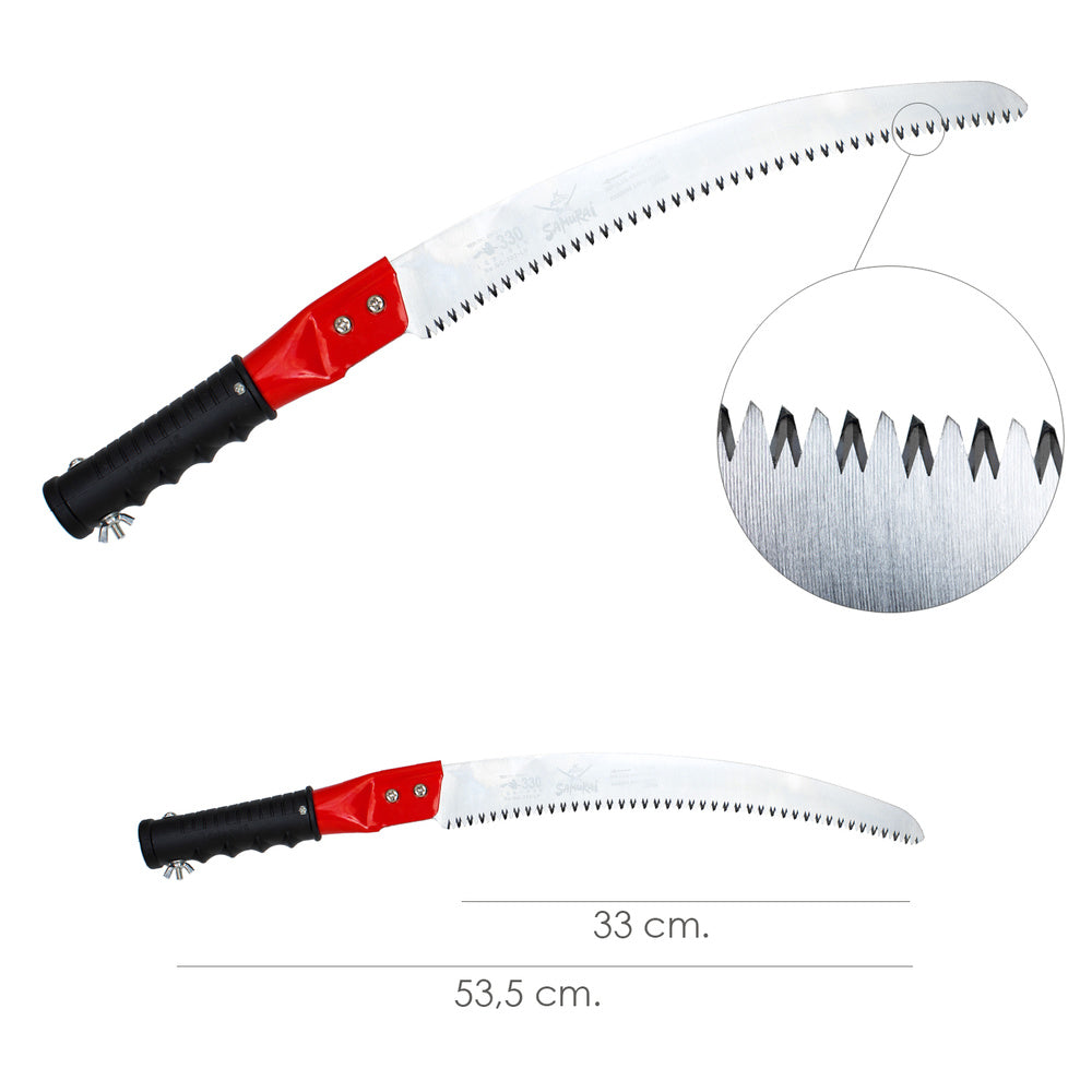 Samurai curved pruning saw for pole 330 mm