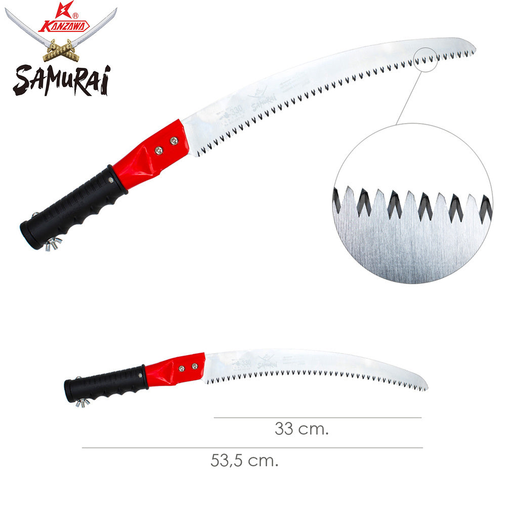 Samurai curved pruning saw for pole 330 mm