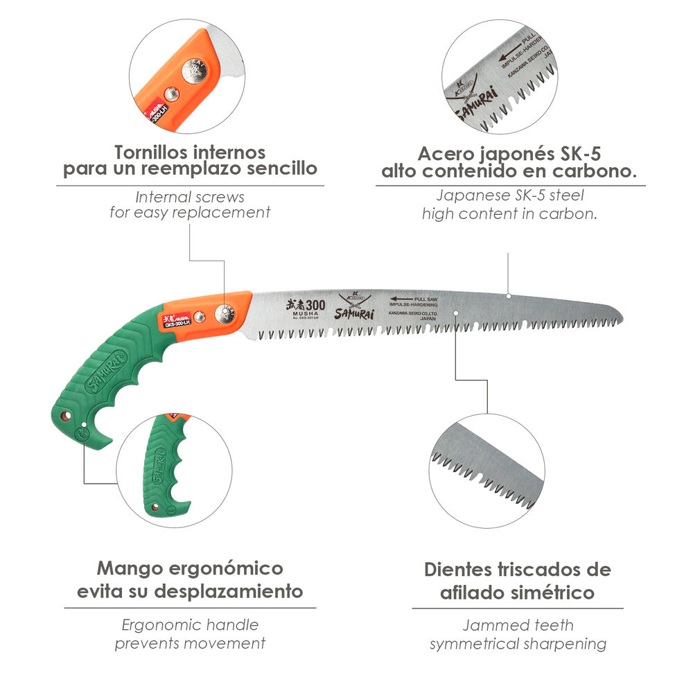 Samurai GKS 300 LH self-cleaning pruning saw