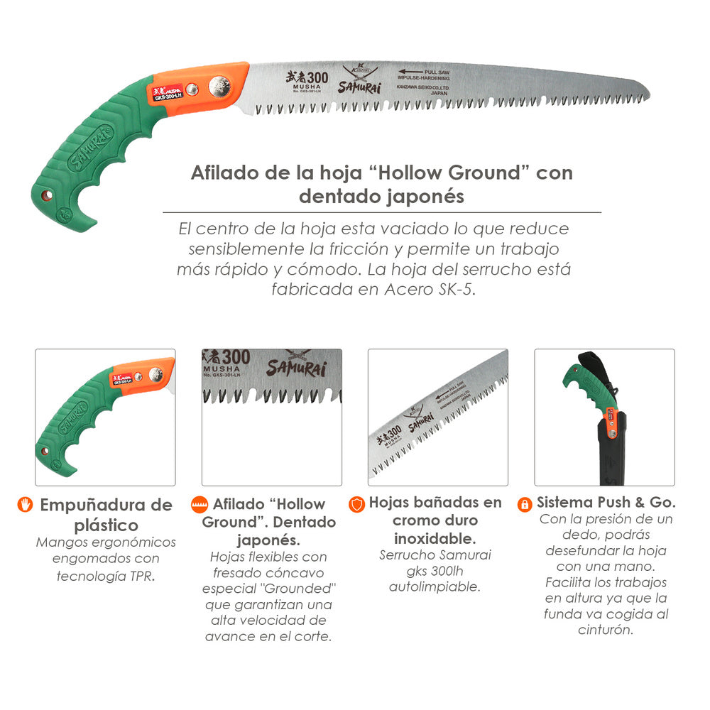 Samurai GKS 300 LH self-cleaning pruning saw