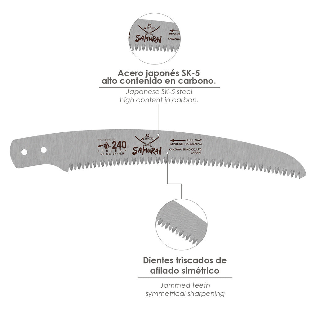 Samurai saw blade refill GC 240 mm