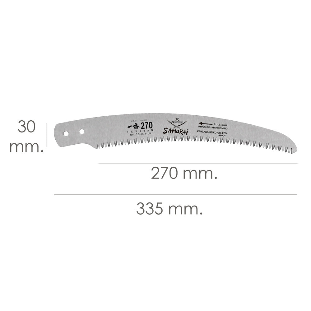 Replacement blade samurai saw gc 270 mm