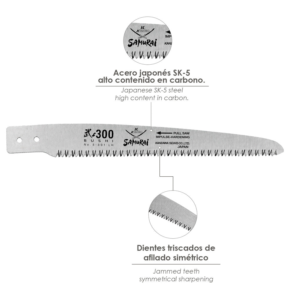 Samurai saw blade refill JS 300 mm