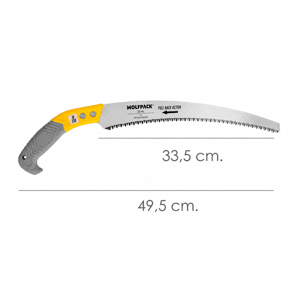 Serrucho podar curvo mango tpr jd 330 mm