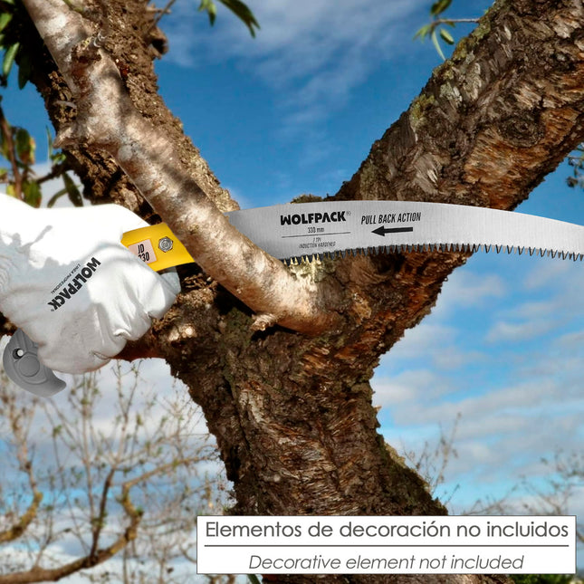 Serrucho podar curvo mango TPR JD 330 mm