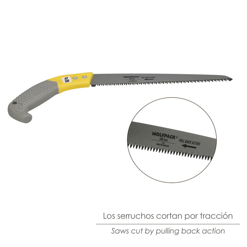 Serrucho podar recto mango TPR JST 300 mm