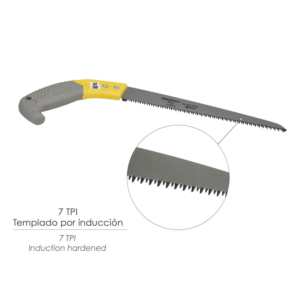 Straight pruning saw TPR handle JST 300 mm