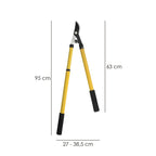 Professional telescopic steel pruning shears 2-hand