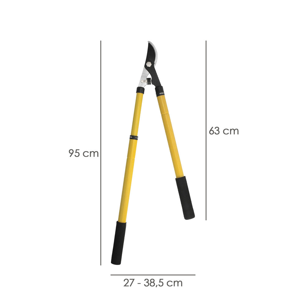 Professional telescopic steel pruning shears 2-hand