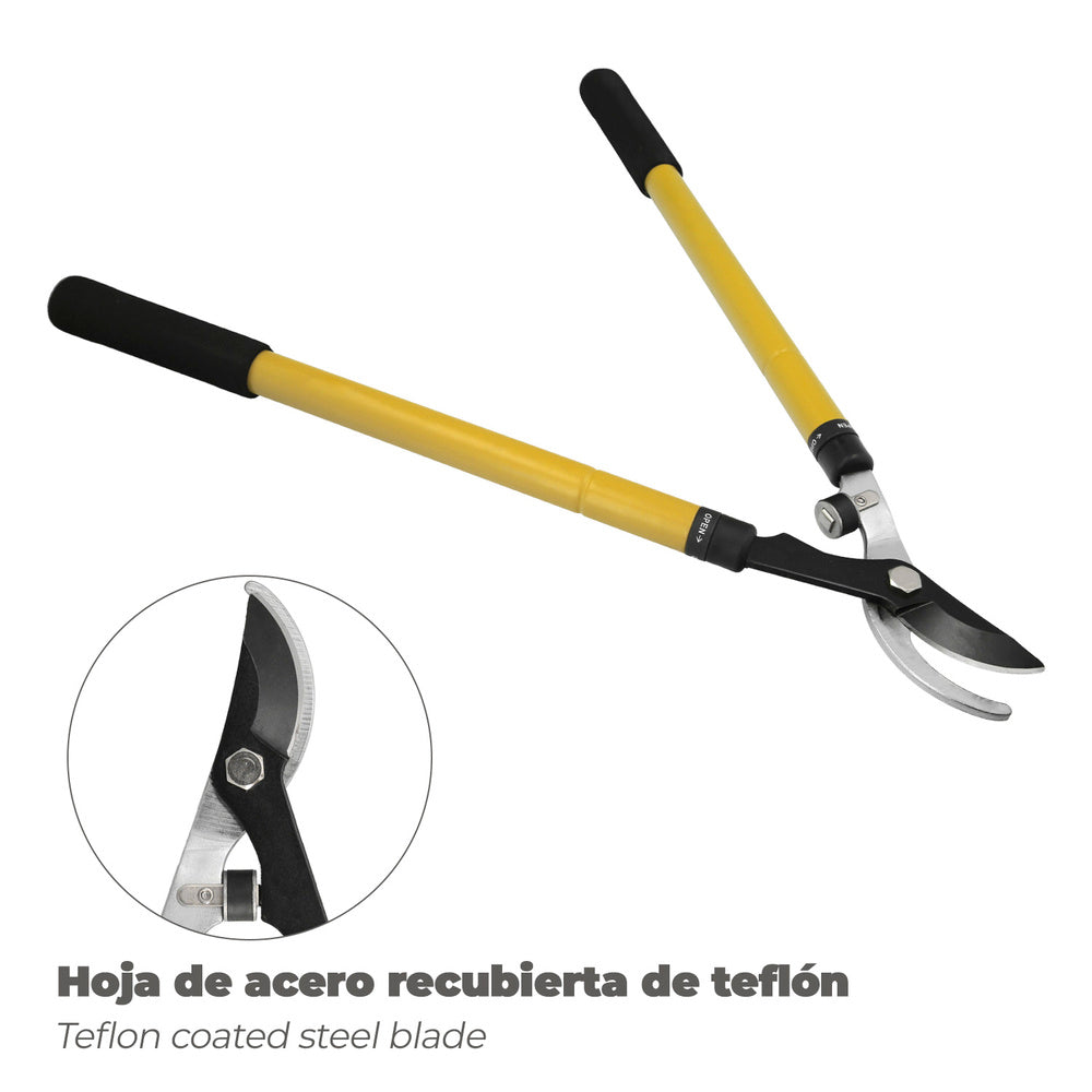 Professional telescopic steel pruning shears 2-hand