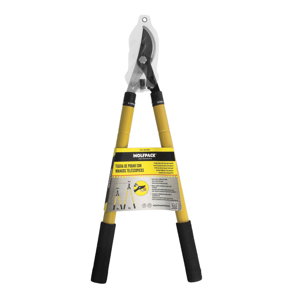 Professional telescopic steel pruning shears 2-hand