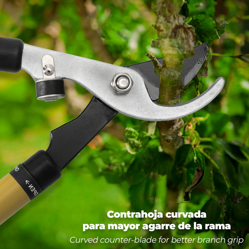 Professional telescopic steel pruning shears 2-hand