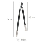 Tijeras podar profesional acero telescópica 2 manos