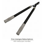 Tijeras podar profesional acero telescópica 2 manos