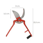 Tijeras podar forjada curva   1 mano  23 cm
