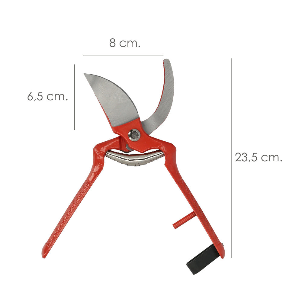 Tesoura de poda curva forjada, 1 mão, 23 cm