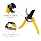 Tijeras podar 1 mano japonesa akagi t-4s  220 mm mangos aluminio endurecido, hoja recubierta ptfe